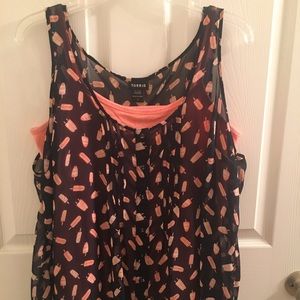 TORRID - Tank Blouse PLUS Cami!! 2-for-1!